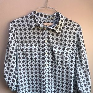 Loft button up blouse